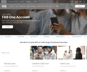 Nbad.com(First Abu Dhabi Bank) Screenshot