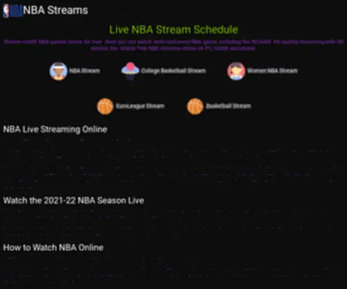 Nbastream.nu(NBABox) Screenshot