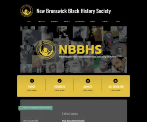 NBblackhistorysociety.org(NBBHS) Screenshot
