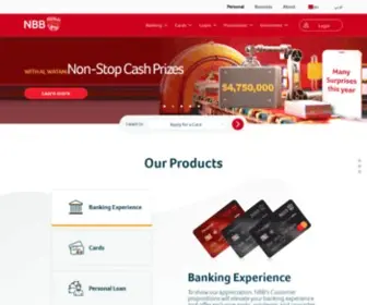 Nbbonline.com(National Bank of Bahrain) Screenshot