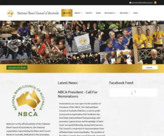 Nbca.asn.au(National Band Council of Australia) Screenshot