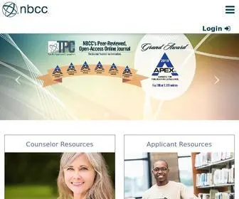 NBCC.org(National Board for Certified Counselors) Screenshot