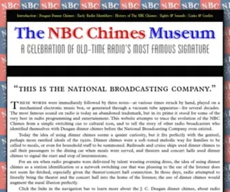 NBCchimes.info(The NBC Chimes Museum) Screenshot