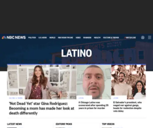 NBclatino.com(NBC Latino) Screenshot