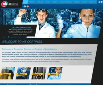 Nbcoatings.com(Market Leader of Automotive Coatings for Plastics specializing in automotive paint) Screenshot