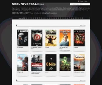 Nbcucodes.com(NBCUCodes) Screenshot