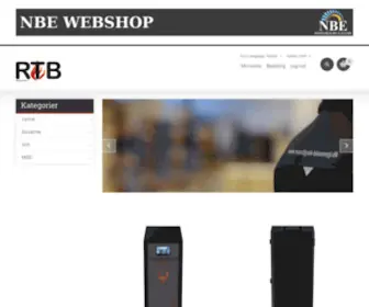 Nbe-Shop.dk(NBE Webshop) Screenshot