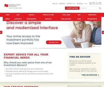 NBFWM.ca(National Bank Financial) Screenshot