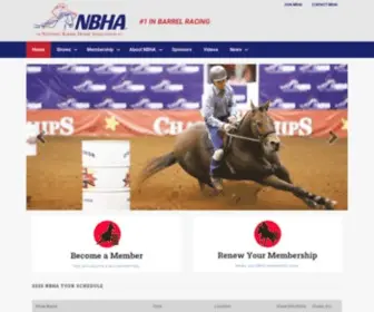 Nbha.com(National Barrel Horse Association) Screenshot