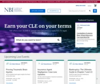 Nbi-Sems.com(Continuing Legal Education (CLE) Attorneys Trust) Screenshot