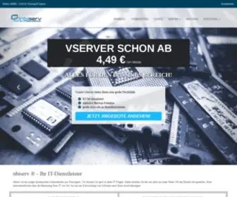 Nbiserv.de(Webhosting, Server, vServer, Domains, Hosting, Housing, Software) Screenshot