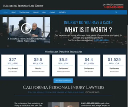 Nblawgroup.com(Nagelberg Bernard Law Group) Screenshot