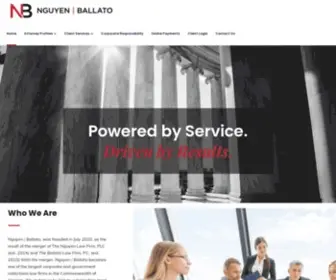 Nblawplc.com(The Nguyen Law Firm) Screenshot