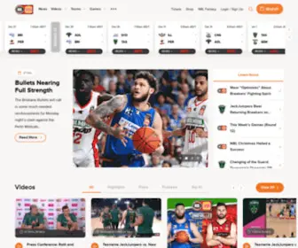 NBL.com.au(National Basketball League) Screenshot