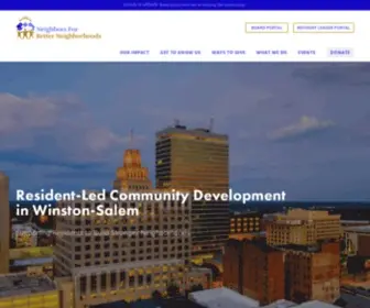 NBncommunity.org(Neighbors for Better Neighborhoods) Screenshot