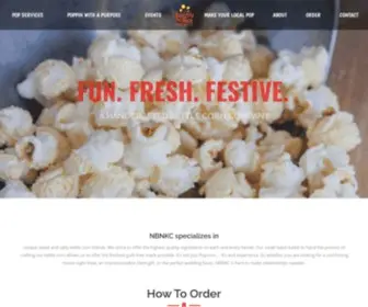NBnkettlecorn.com(Naughty But Nice Kettle Corn) Screenshot