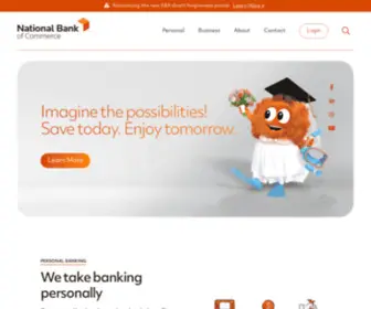 Nbofc.com(National Bank of Commerce) Screenshot