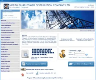 NBPDCL.co.in(North Bihar Power Distribution Company Ltd) Screenshot