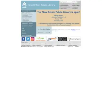 NBPL.info(New Britain Public Library) Screenshot