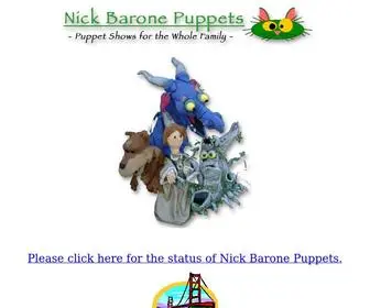 Nbpuppets.com(Nick Barone Puppets) Screenshot