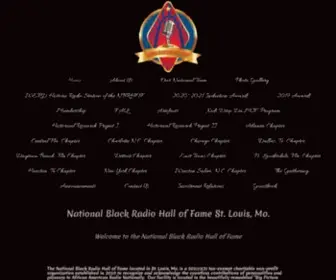 NBrhof.com(National Black Radio Hall of Fame) Screenshot