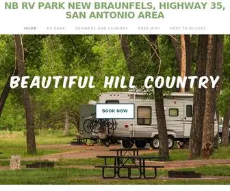 NBRvpark.com(NB RV Park New Braunfels) Screenshot