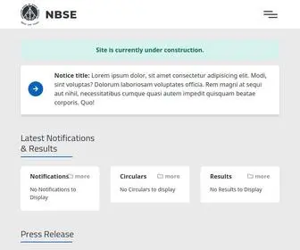 Nbsenl.edu.in(Nagaland Board of School Education Official) Screenshot