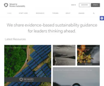 NBS.net(The Network for Business Sustainability (NBS)) Screenshot