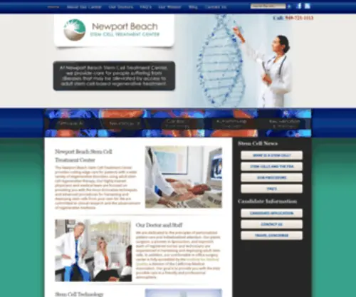 NBstemcell.com(Newport Beach Stem Cell Treatment Center) Screenshot