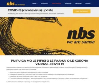 NBS.ws(National Bank Of Samoa) Screenshot