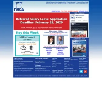 Nbta.ca(The NBTA is a professional teachers organization) Screenshot