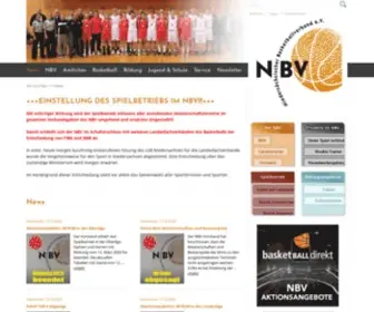 NBV-Basketball.de(Niedersächsischer Basketballverband) Screenshot