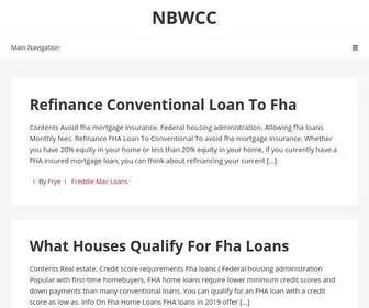 NBWCC.org(Loan To Conventional Fha Refinance) Screenshot