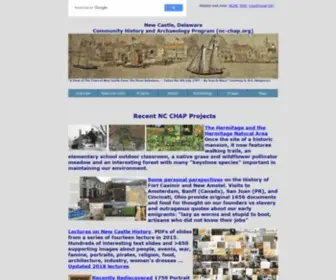 NC-Chap.org(New Castle History And Archaeology Project) Screenshot