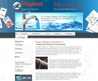 NC-Plumberfast.com(Payless Plumber Charlotte NC) Screenshot