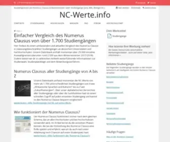 NC-Werte.info(Numerus) Screenshot