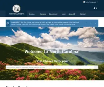 NC.gov(North Carolina's Official) Screenshot