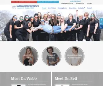 NC4Braces.com(Webb Orthodontics) Screenshot