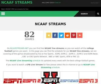 Ncaafstreams.net(NCAAF Streams) Screenshot