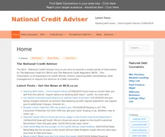 Nca.co.za(The national credit adviserthe nca) Screenshot