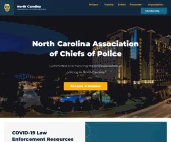 Ncacp.org(North Carolina Association of Chiefs of Police) Screenshot