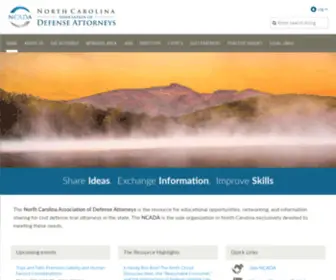 Ncada.org(NC Association of Defense Attorneys) Screenshot