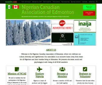 Ncaedm.com(Nigeria Canadian Association Of Edmonton) Screenshot