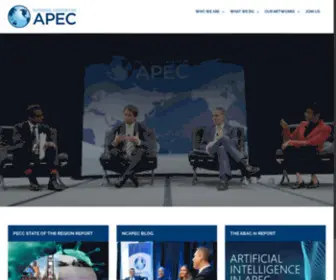 Ncapec.org(The National Center for APEC) Screenshot