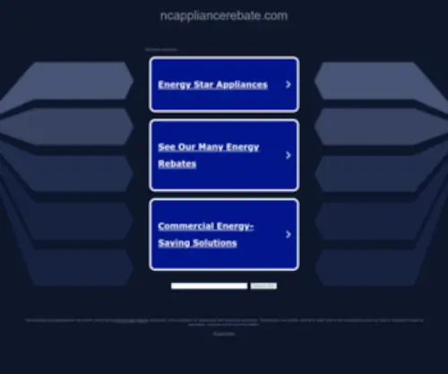 Ncappliancerebate.com(Home Energy Rebate) Screenshot