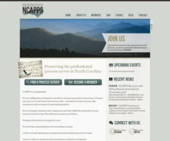 Ncapps.org(North Carolina Association of Professional Process Servers (NCAPPS)) Screenshot