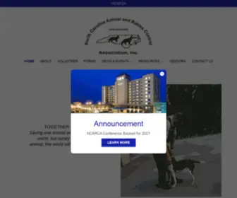 Ncarca.com(North Carolina Animal & Rabies Control Association) Screenshot