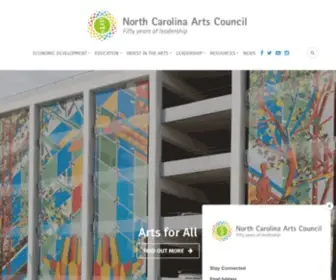 Ncarts.org(North Carolina Arts Council) Screenshot