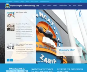 Ncat.gov.ng(Nigerian College of Aviation Technology) Screenshot