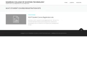 Ncatreg.com.ng(Students Online Course Registration (Pre) Screenshot